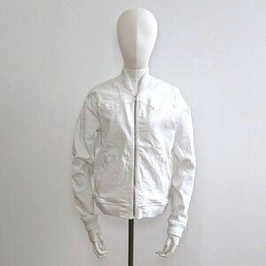 True Religion Swarovski crystal white denim jacket.